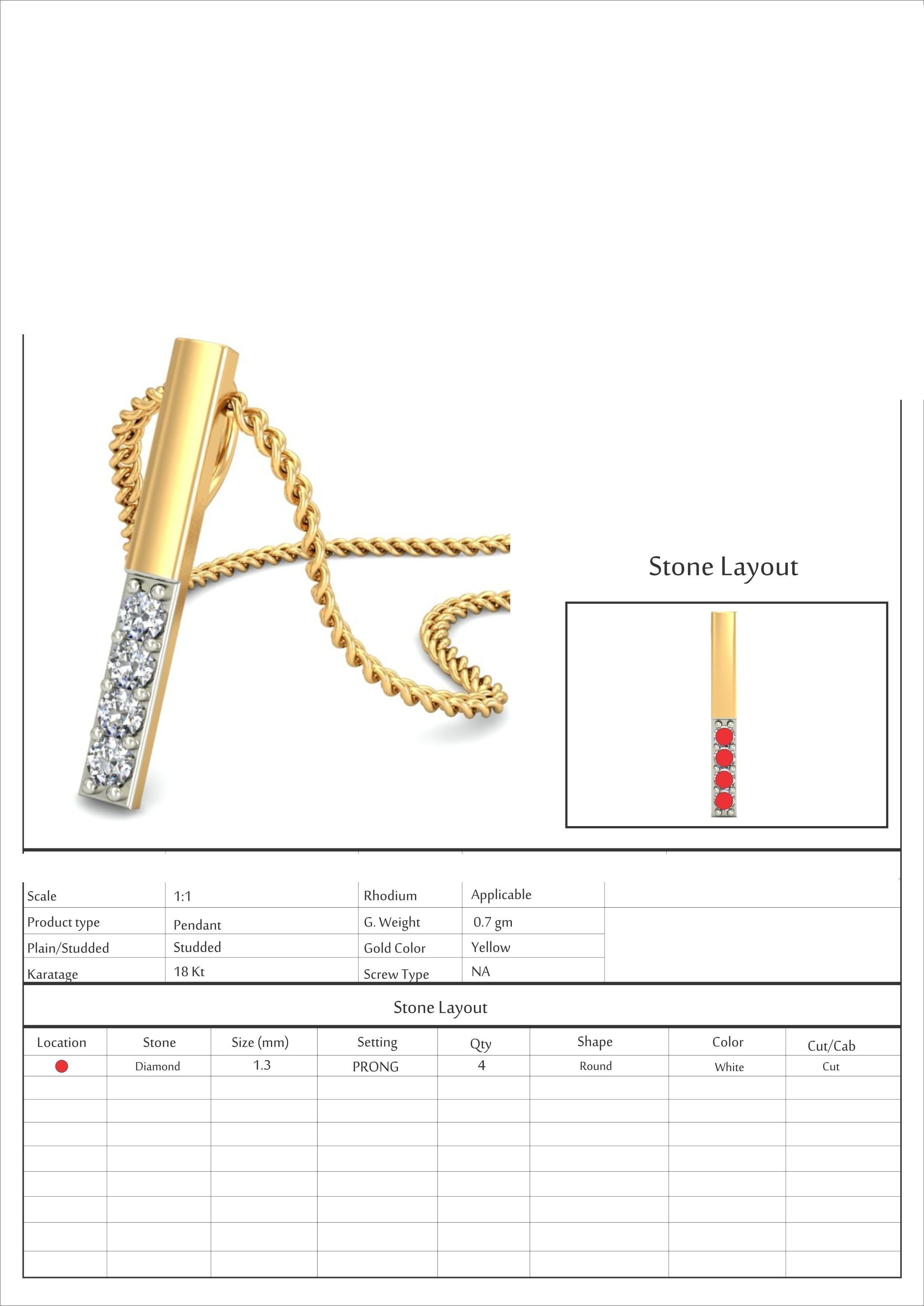 Light wt Diamond Charms Pendant 3dm stl render Detail 3D print model_9