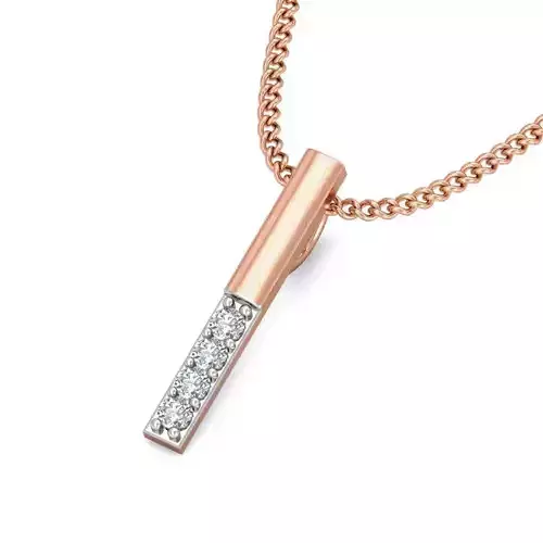 Light wt Diamond Charms Pendant 3dm stl render Detail