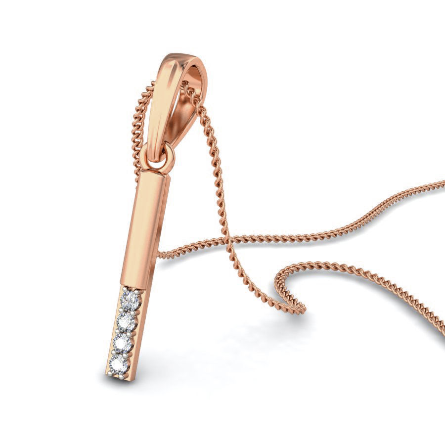 Light wt Diamond Charms Pendant 3dm stl render Detail 3D print model_8