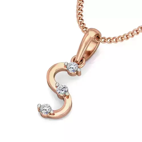 Light wt Diamond Charms Pendant 3dm stl render Detail