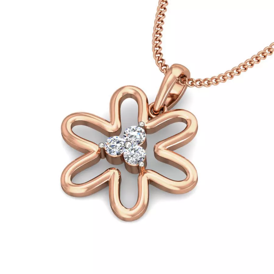 Light wt Diamond Charms Pendant 3dm stl render Detail 3D print model_0