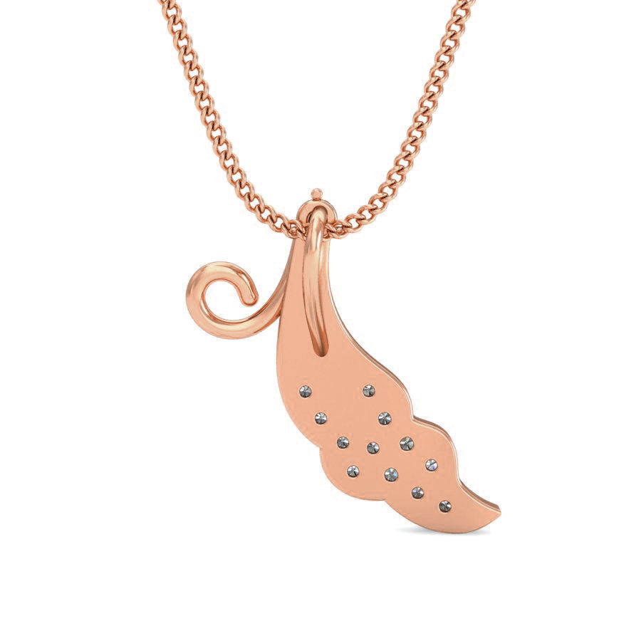 Light wt Diamond Charms Pendant 3dm stl render Detail 3D print model_3