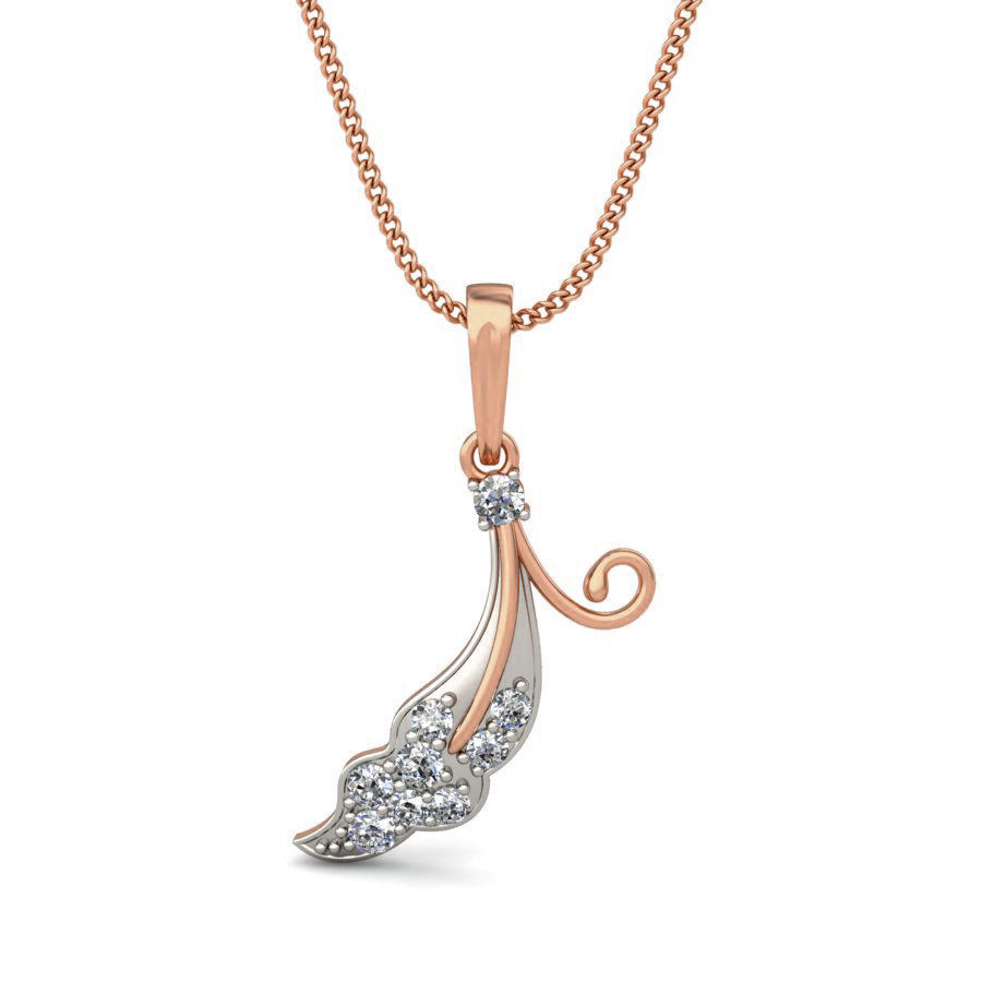 Light wt Diamond Charms Pendant 3dm stl render Detail 3D print model_7