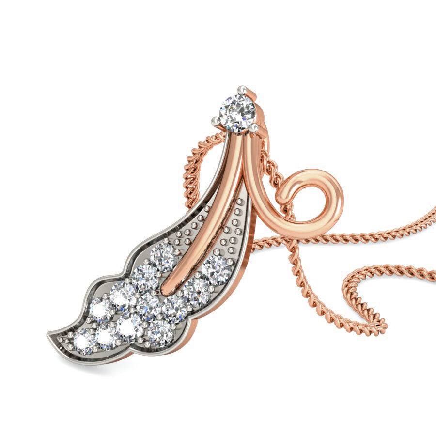 Light wt Diamond Charms Pendant 3dm stl render Detail 3D print model_5