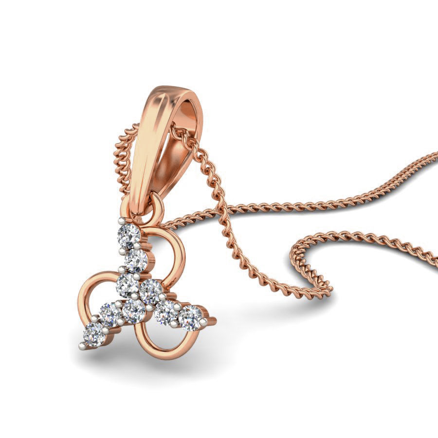 Light wt Diamond Charms Pendant 3dm stl render Detail 3D print model_8