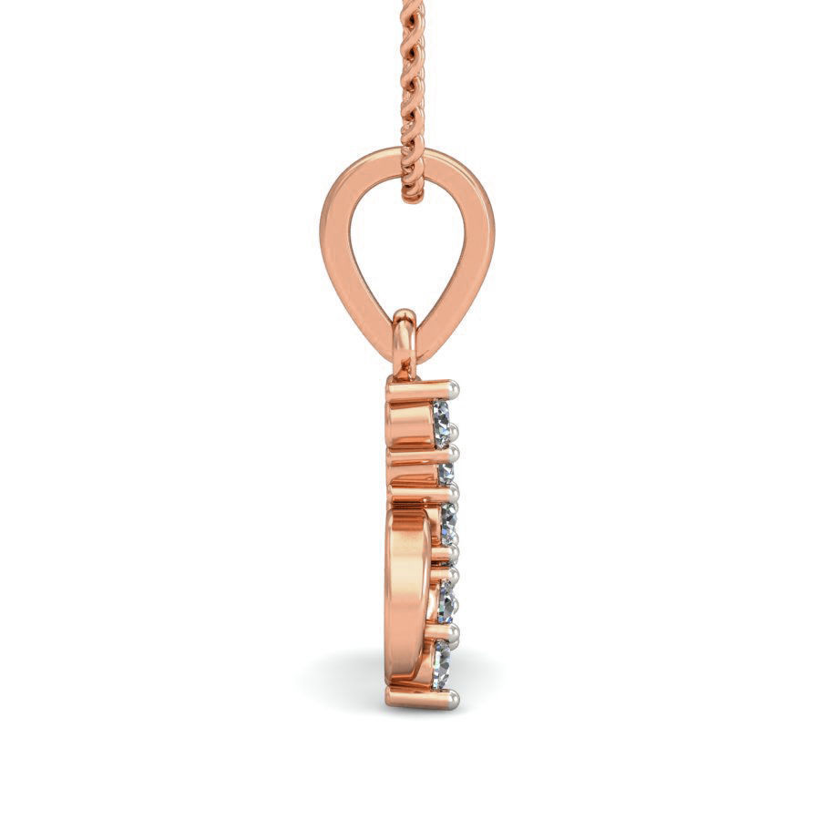 Light wt Diamond Charms Pendant 3dm stl render Detail 3D print model_2