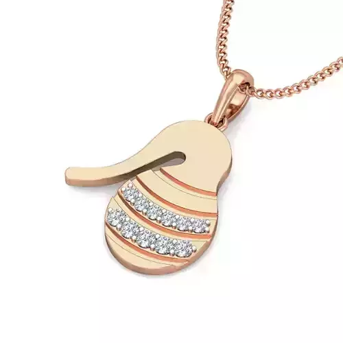 Light wt Diamond Charms Pendant 3dm stl render Detail
