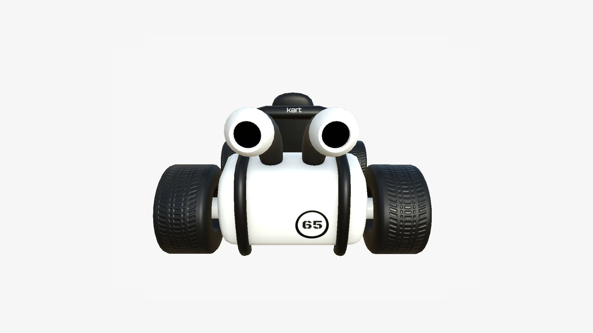 10 Cartoon Karts White Collection - Vehicle Racing Design _61