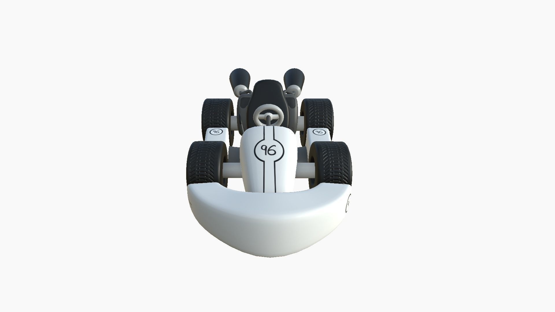 10 Cartoon Karts White Collection - Vehicle Racing Design _26
