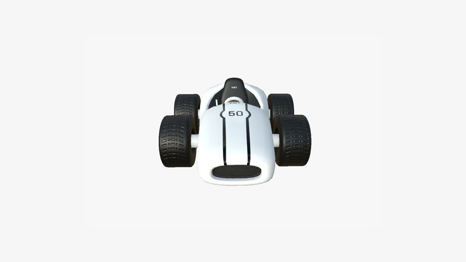 10 Cartoon Karts White Collection - Vehicle Racing Design _54