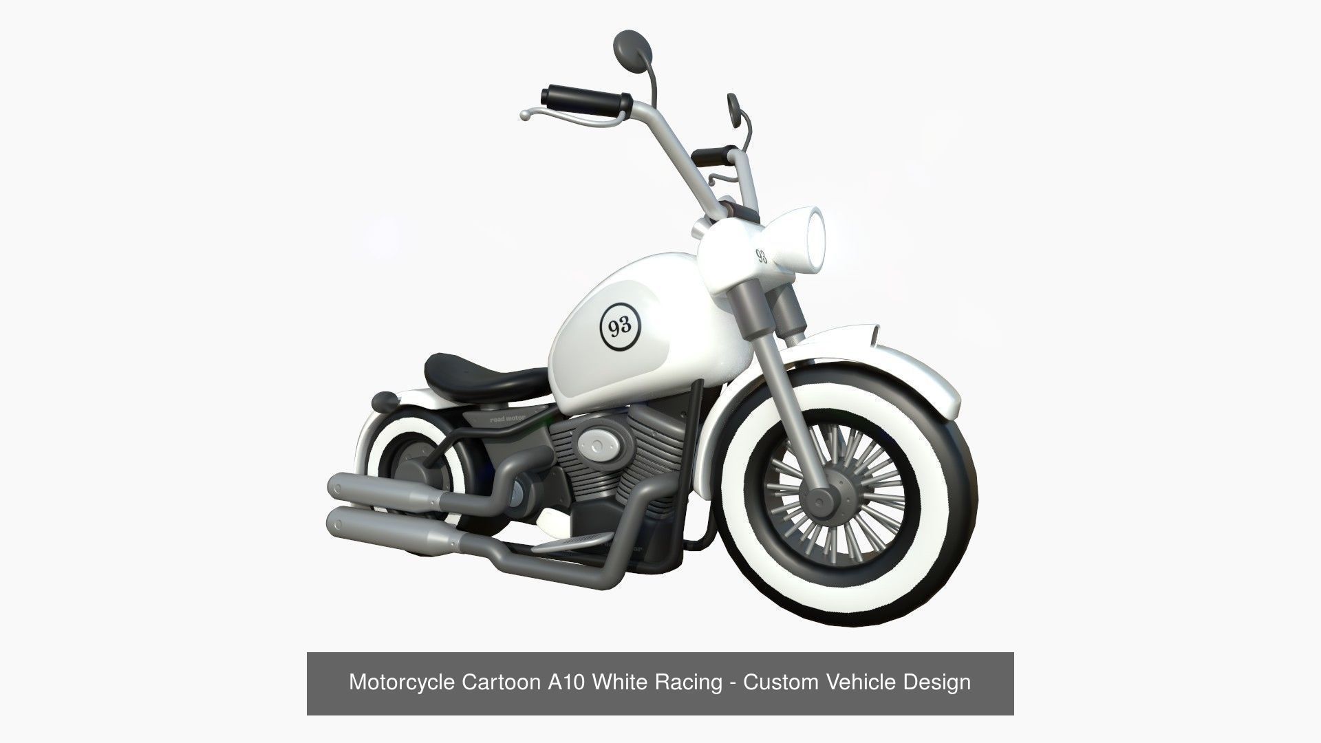 10 Cartoon Karts White Collection - Vehicle Racing Design _7