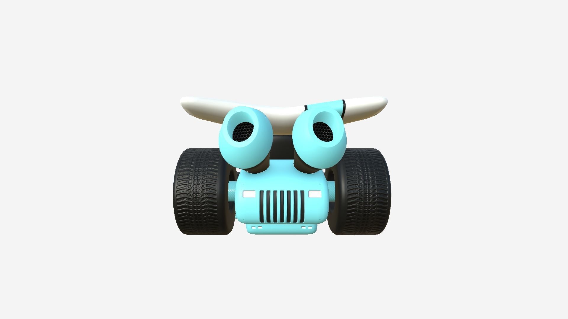 10 Cartoon Karts White Collection - Vehicle Racing Design _12