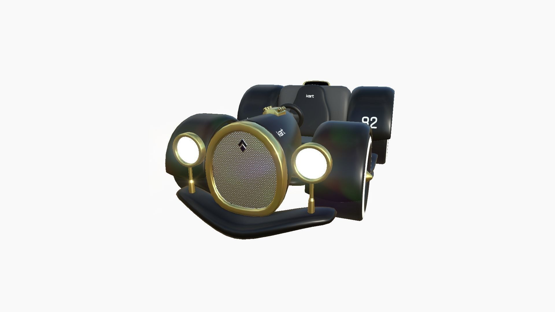 10 Cartoon Karts Black Collection - Vehicle Racing Design _47