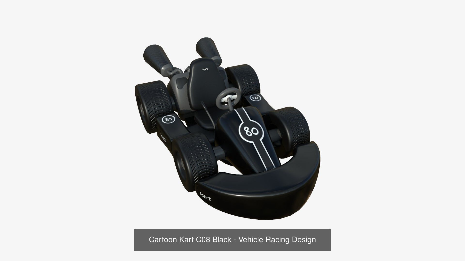 10 Cartoon Karts Black Collection - Vehicle Racing Design _4