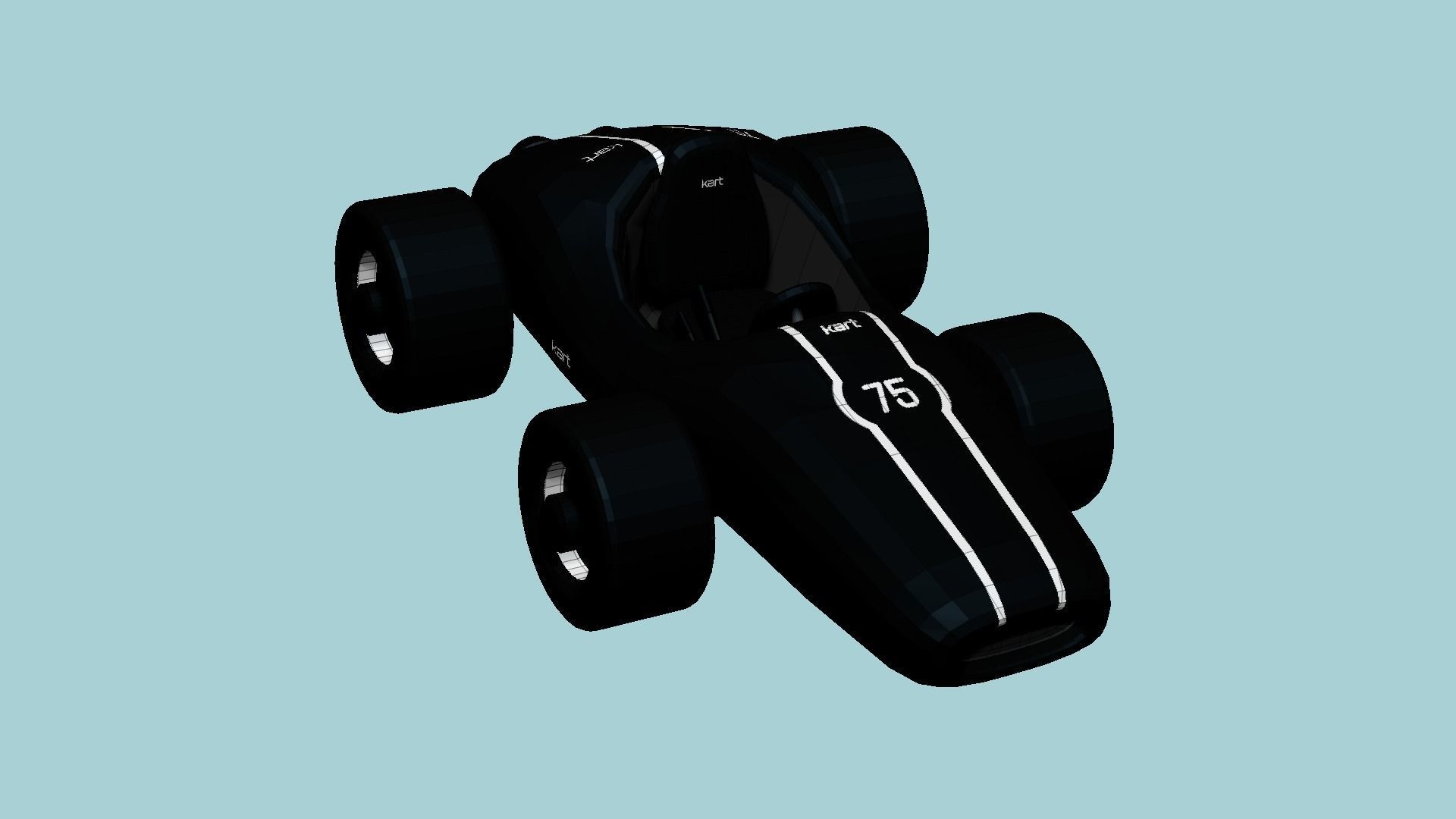 10 Cartoon Karts Black Collection - Vehicle Racing Design _59