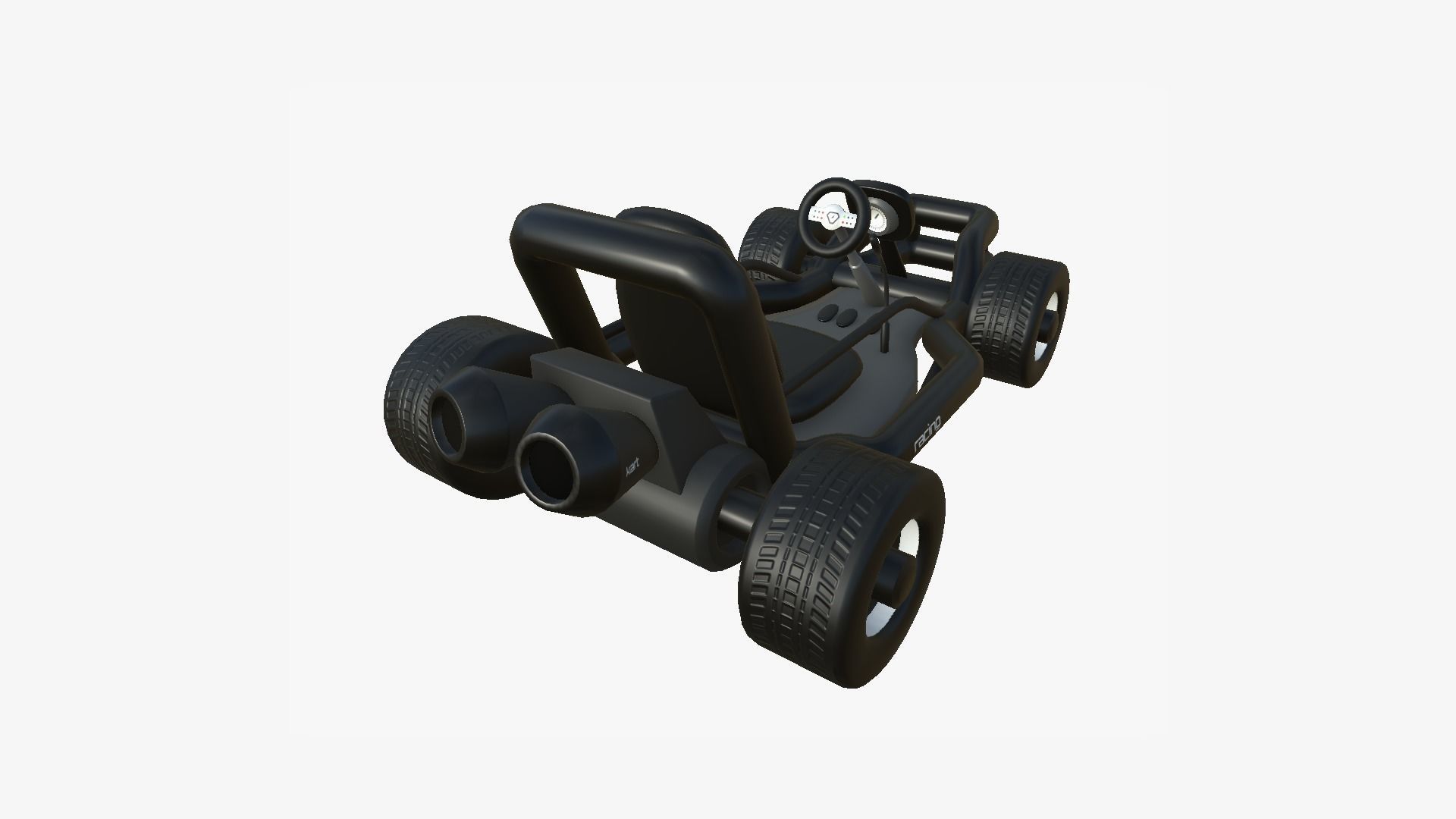 10 Cartoon Karts Black Collection - Vehicle Racing Design _70