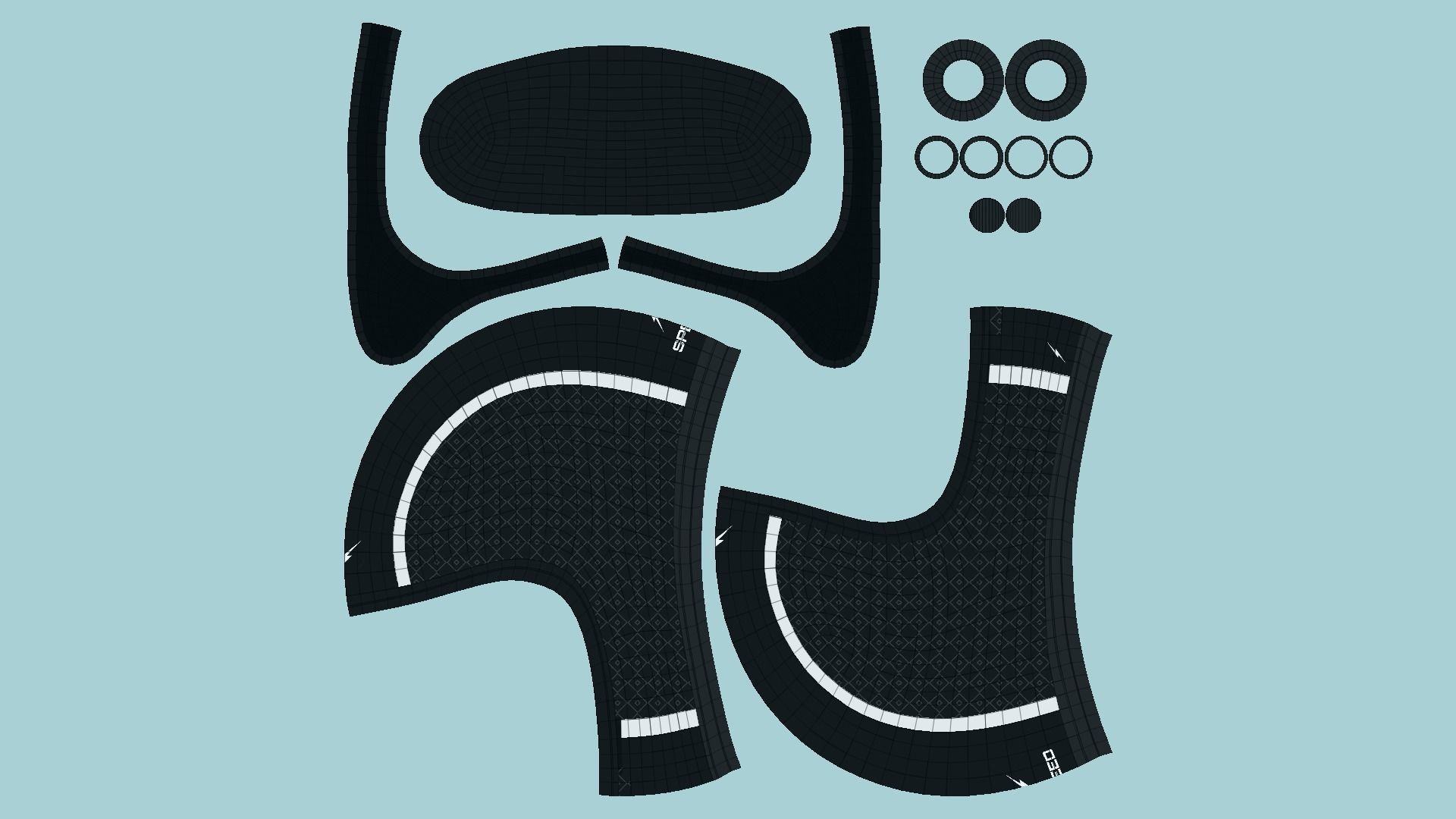 10 Cartoon Karts Black Collection - Vehicle Racing Design _96