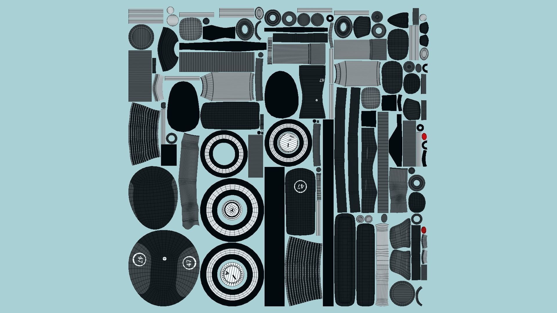 10 Cartoon Karts Black Collection - Vehicle Racing Design _91