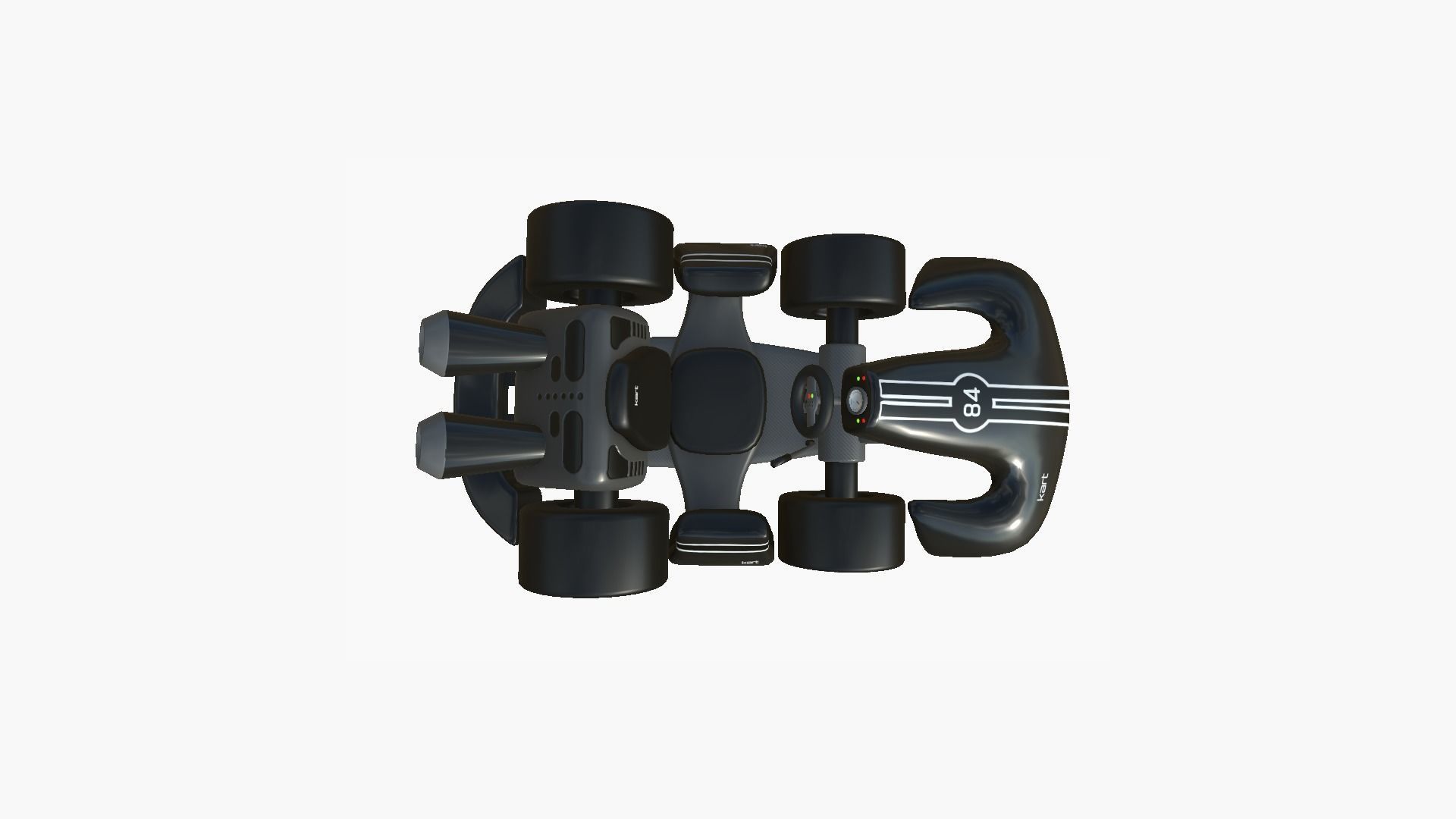 10 Cartoon Karts Black Collection - Vehicle Racing Design _39