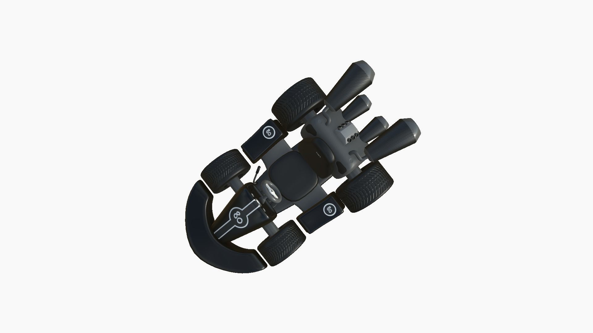 10 Cartoon Karts Black Collection - Vehicle Racing Design _30