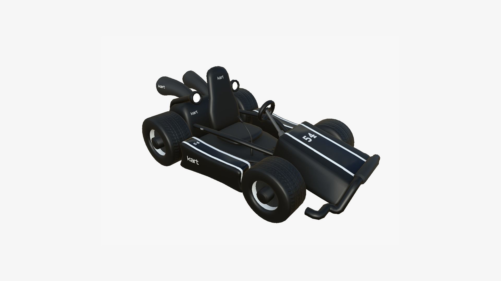 10 Cartoon Karts Black Collection - Vehicle Racing Design _78