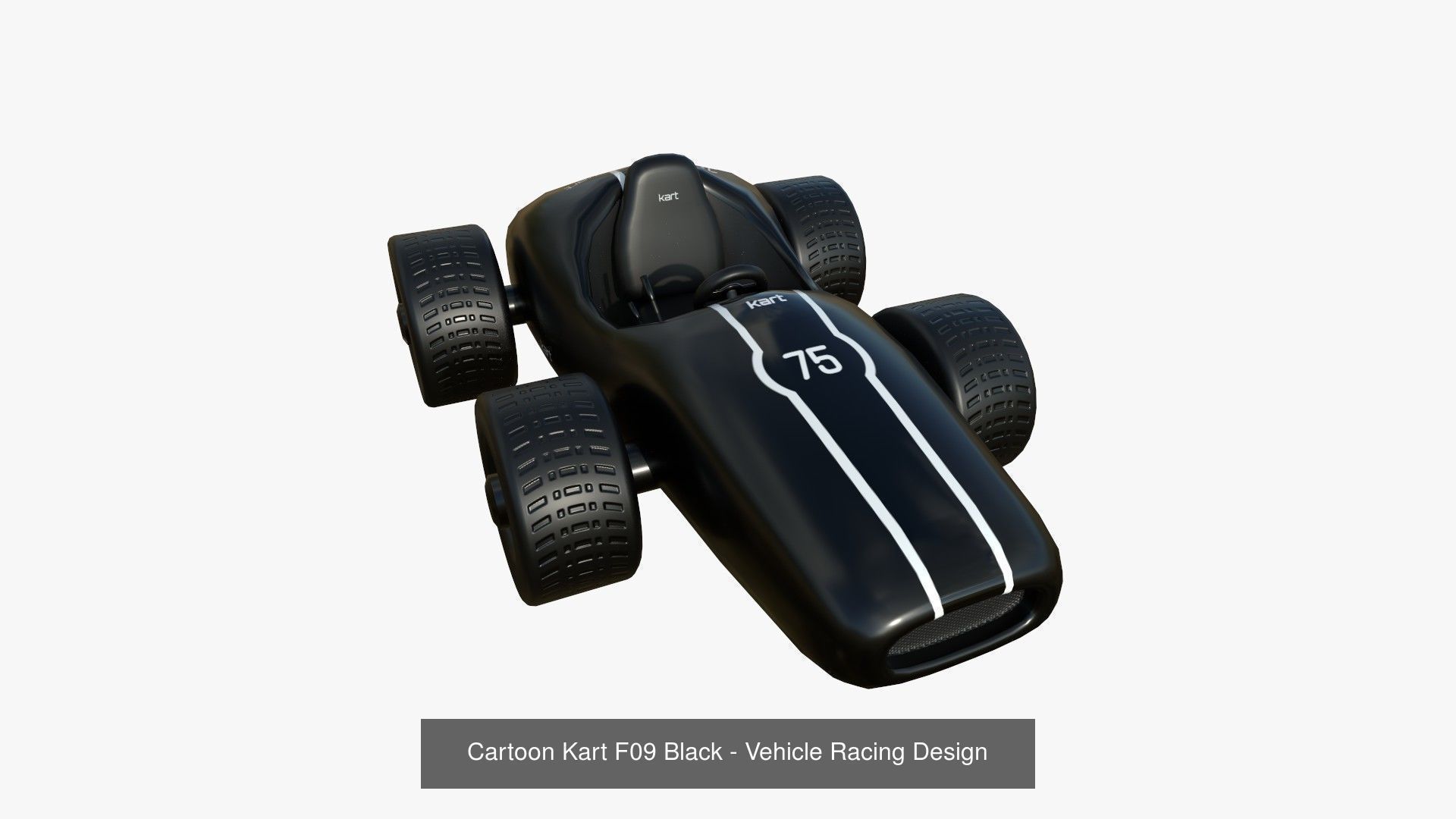 10 Cartoon Karts Black Collection - Vehicle Racing Design _8