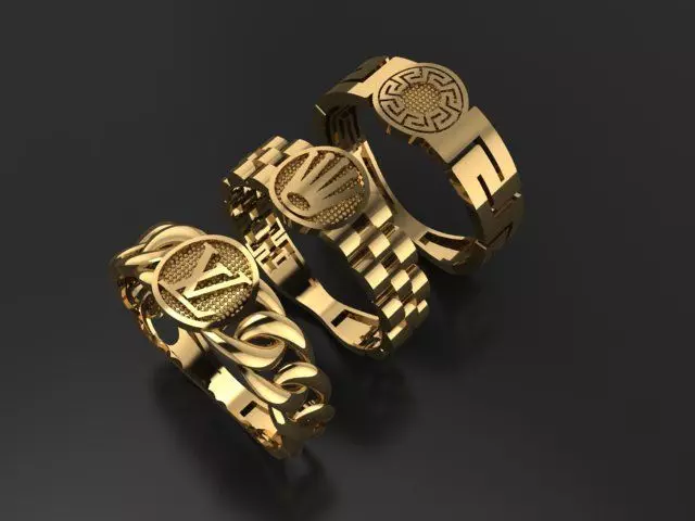 3rings 3D print model_0