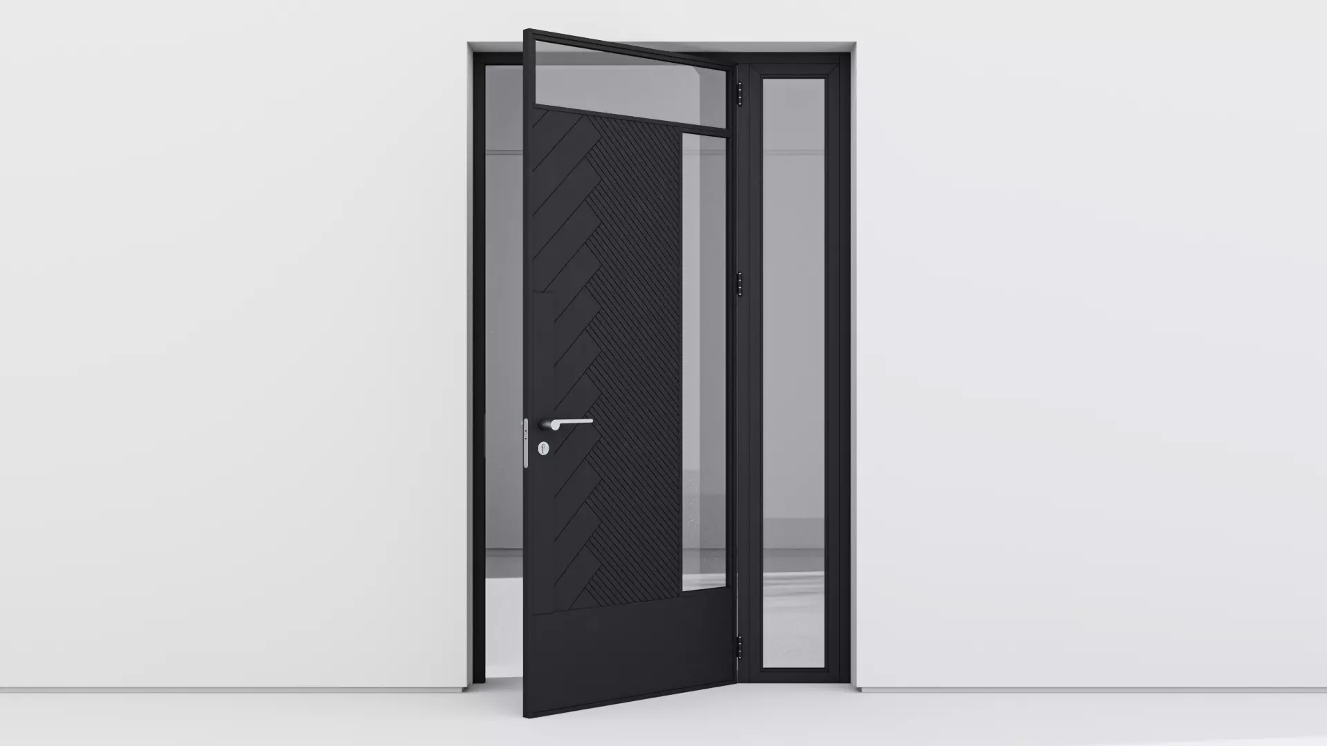 Aluminium door 199 3D model_0