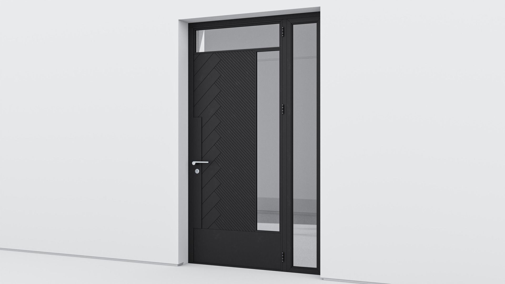 Aluminium door 199 3D model_2