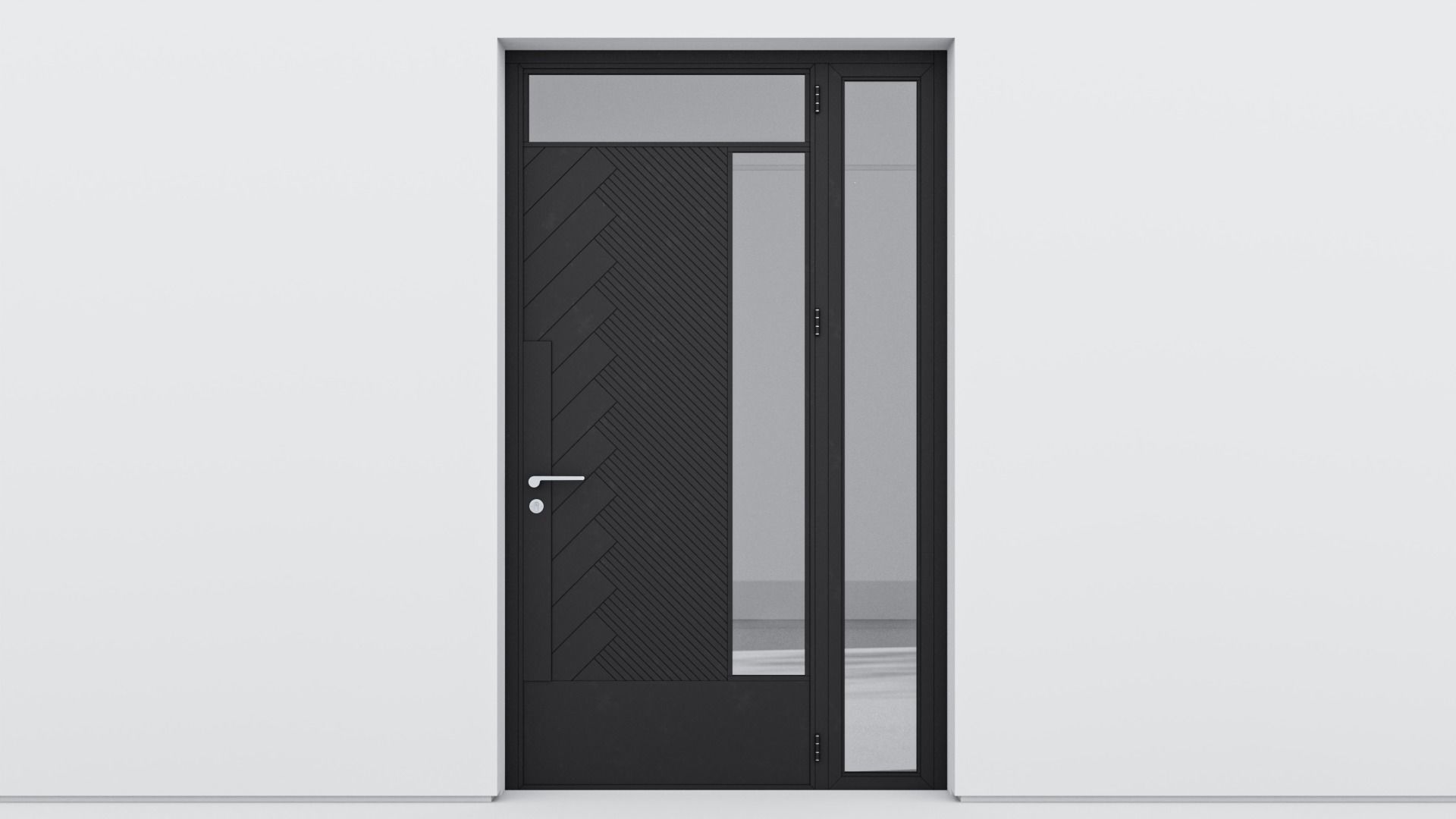 Aluminium door 199 3D model_1