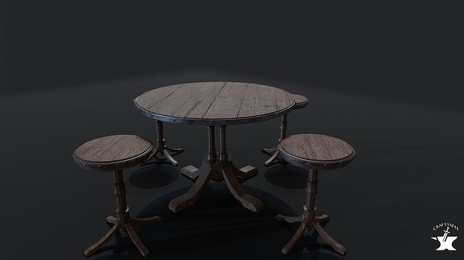 Medieval Props Pack Low-poly 3D model