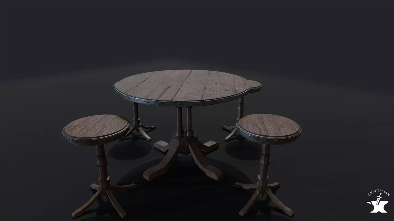 Medieval Props Pack Low-poly 3D model_0