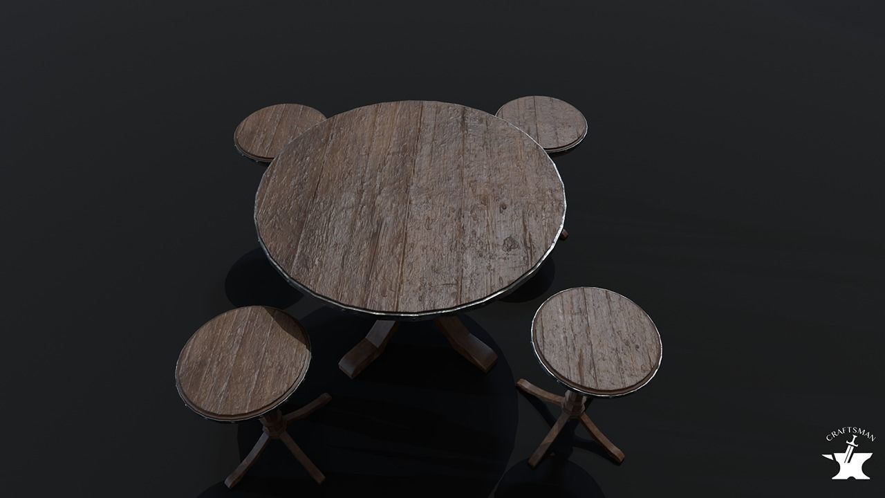 Medieval Props Pack Low-poly 3D model_1