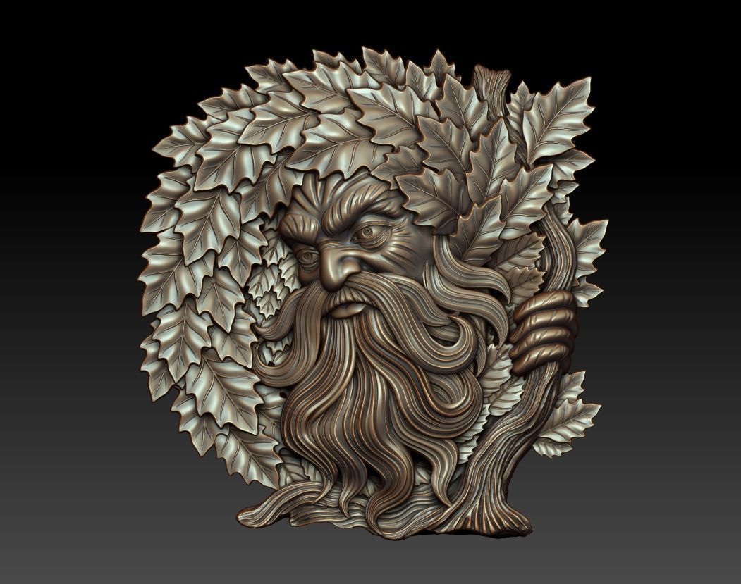 Greenman 13 3D print model_11