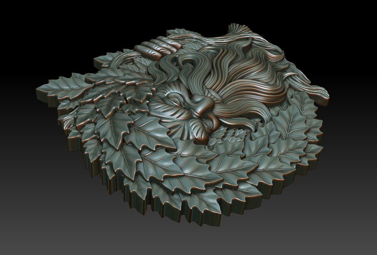Greenman 13 3D print model_9
