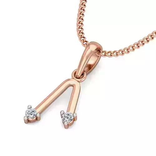 Light wt Diamond Charms Pendant 3dm stl render Detail