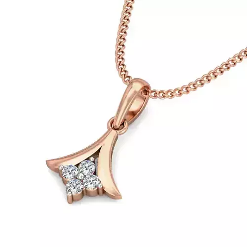 Light wt Diamond Charms Pendant 3dm stl render Detail