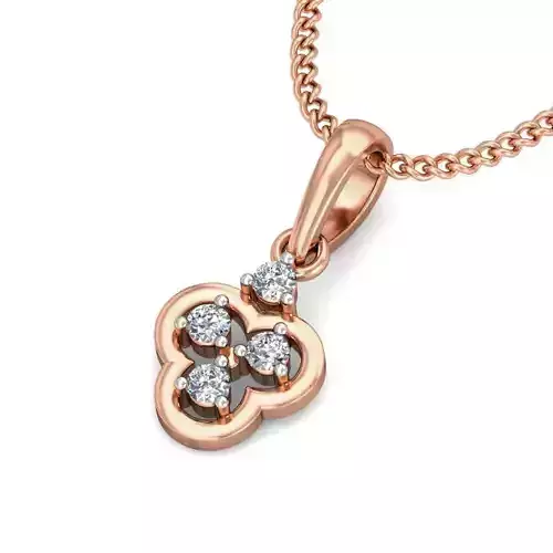Light wt Diamond Charms Pendant 3dm stl render Detail