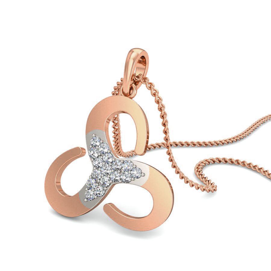 Light wt Diamond Charms Pendant 3dm render Detail 3D print model_5