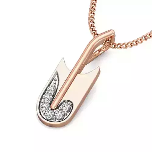 Light wt Diamond Charms Pendant 3dm stl render Detail