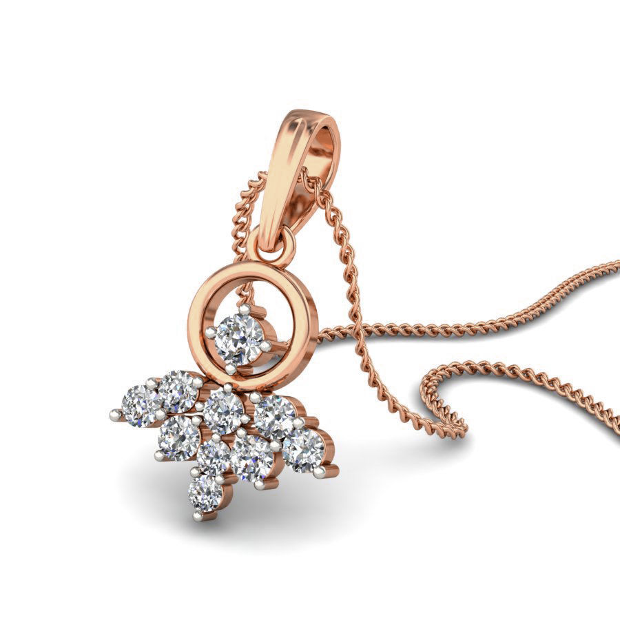 Light wt Diamond Charms Pendant 3dm render Detail 3D print model_8