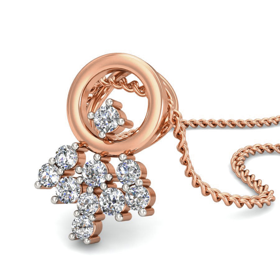 Light wt Diamond Charms Pendant 3dm render Detail 3D print model_4