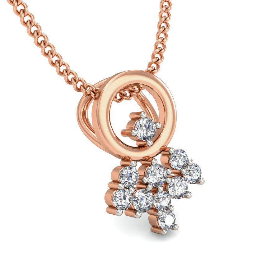 Light wt Diamond Charms Pendant 3dm render Detail 3D print model_3