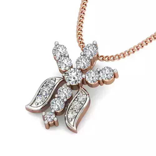 Light wt Diamond Charms Pendant 3dm stl render Detail