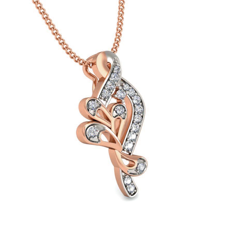 Light wt Diamond Charms Pendant 3dm stl render Detail 3D print model_4