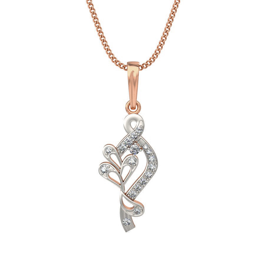 Light wt Diamond Charms Pendant 3dm stl render Detail 3D print model_7