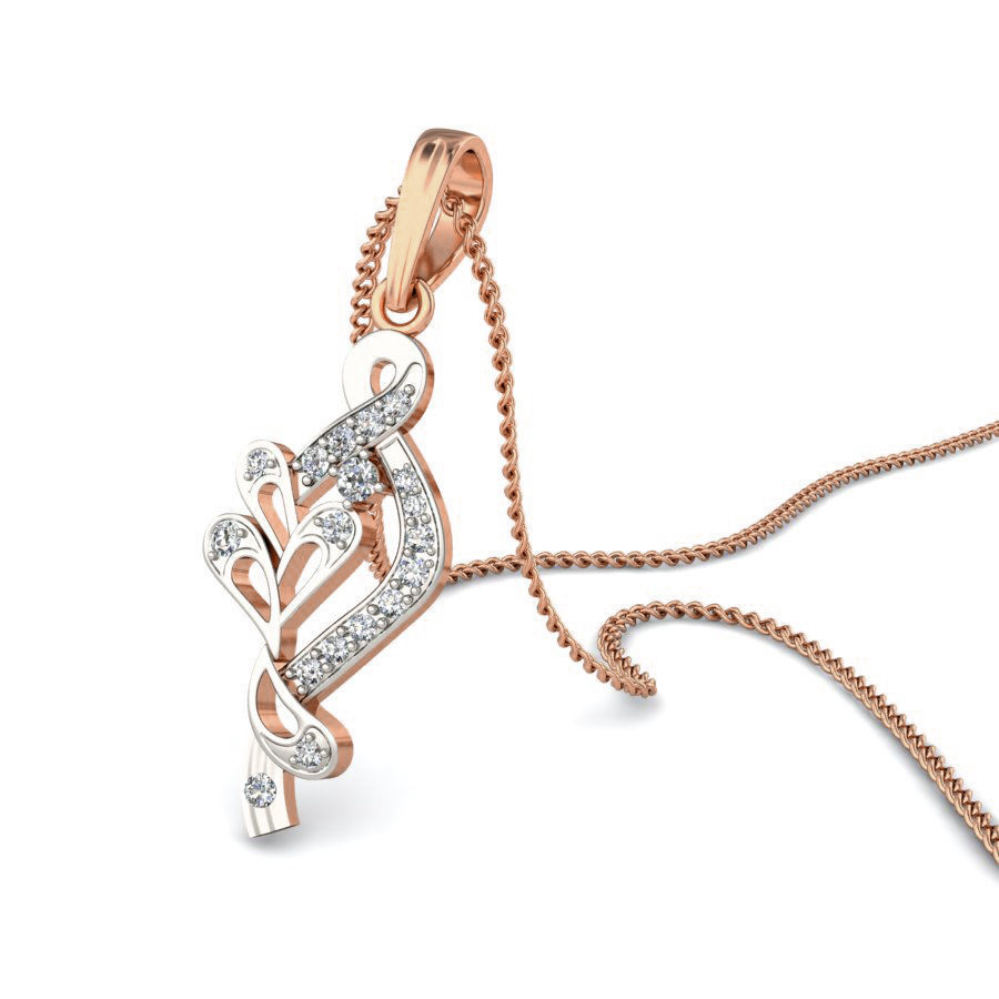 Light wt Diamond Charms Pendant 3dm stl render Detail 3D print model_8