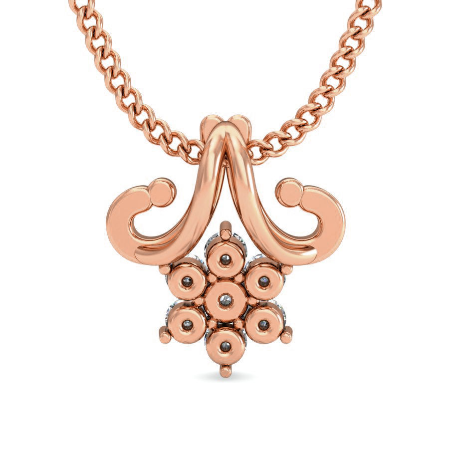 Light wt Diamond Charms Pendant 3dm stl render Detail 3D print model_3