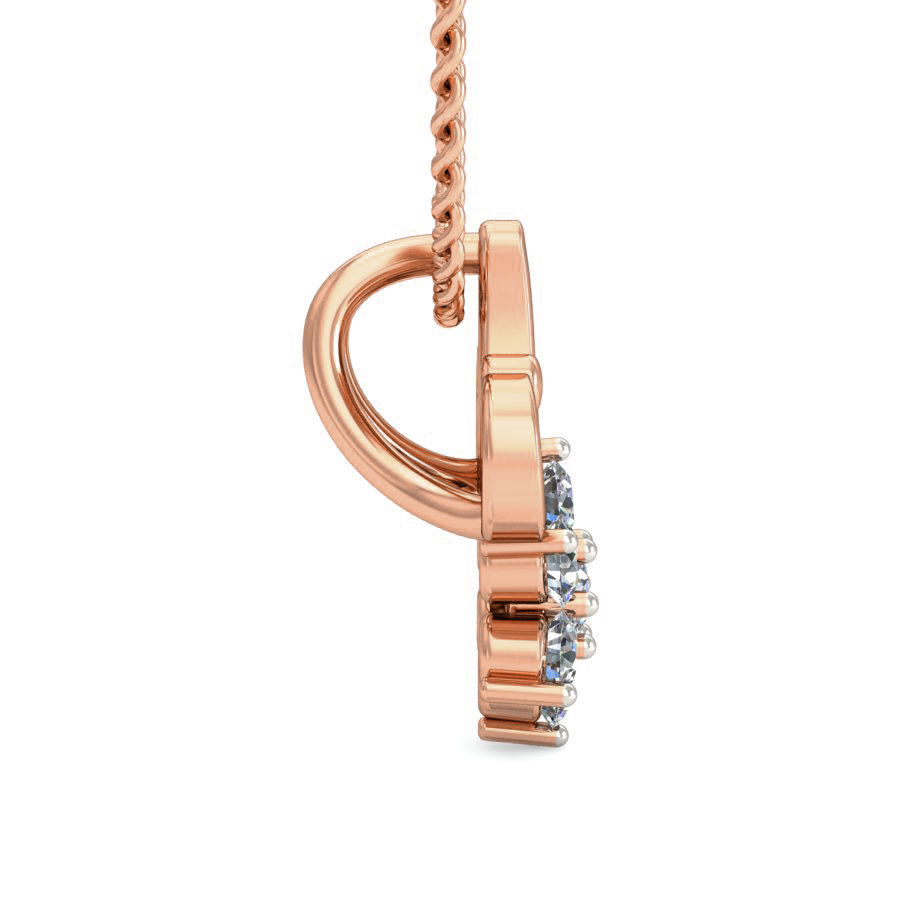 Light wt Diamond Charms Pendant 3dm stl render Detail 3D print model_2