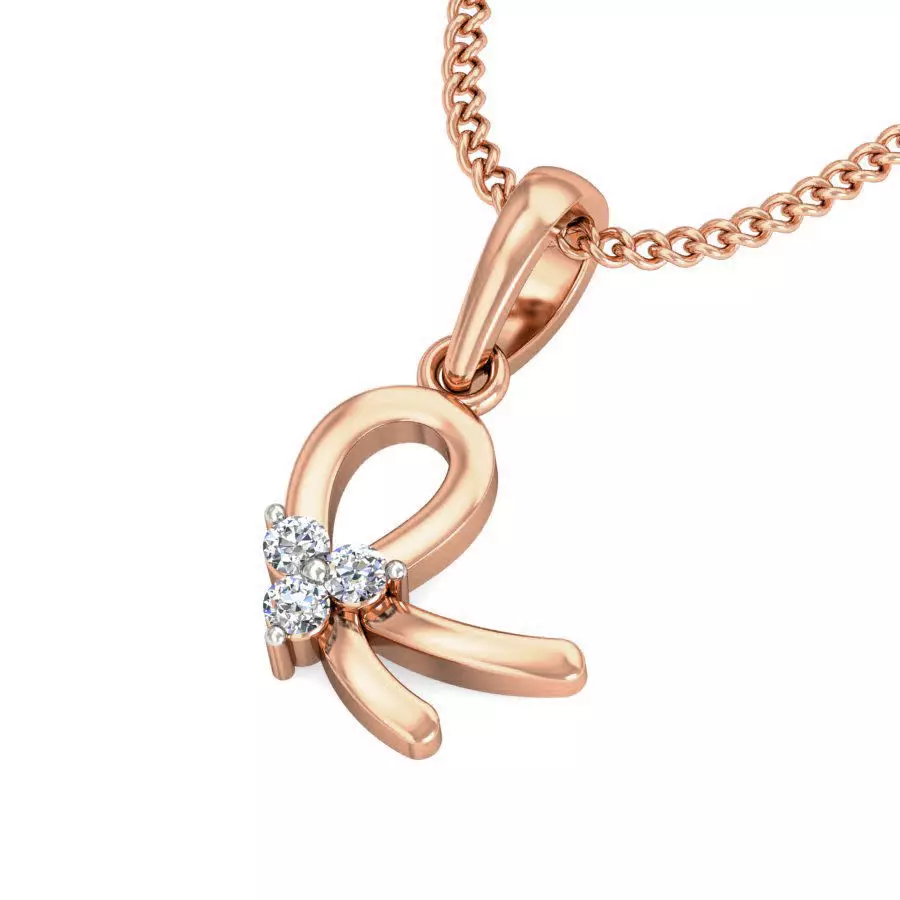 Light wt Diamond Charms Pendant 3dm stl render Detail 3D print model_0